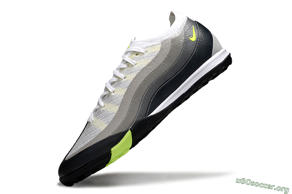 Nike Air Zoom Mercurial Vapor 16 Elite TF Football Shoes - White/Black/Yellow 5