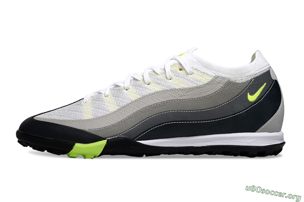 Nike Air Zoom Mercurial Vapor 16 Elite TF Football Shoes - White/Black/Yellow 3