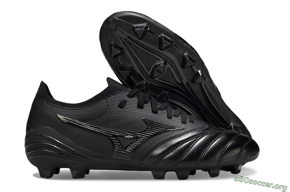 Mizuno Morelia Neo 4 FG Football Boots - Black/Black/Black 2