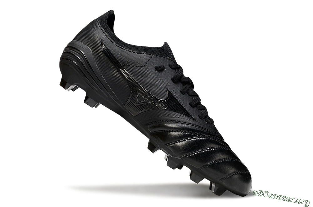 Mizuno Morelia Neo 4 FG Football Boots - Black/Black/Black 4