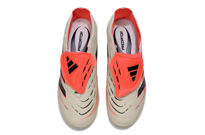 Adidas Predator Elite Foldover Tongue TF Football Shoes - Beige/Black/Red