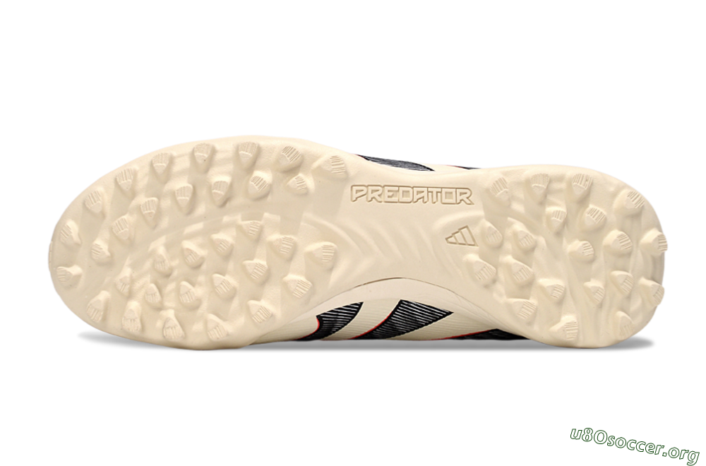 Adidas Predator Elite Foldover Tongue TF Football Shoes - Beige/Black/Red 6