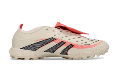 Adidas Predator Elite Foldover Tongue TF Football Shoes - Beige/Black/Red