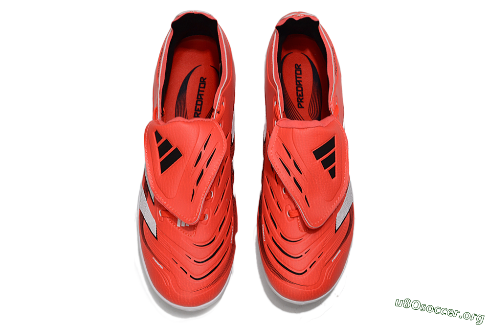 Adidas Predator Elite Foldover Tongue TF Football Shoes - Red/White/Black 4
