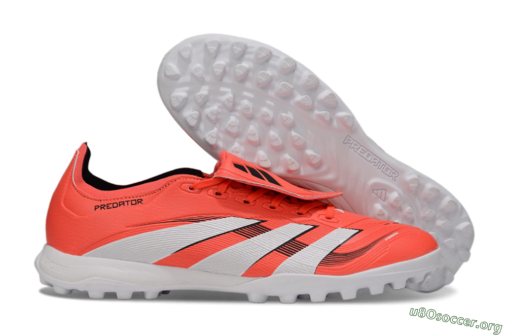 Adidas Predator Elite Foldover Tongue TF Football Shoes - Red/White/Black 2