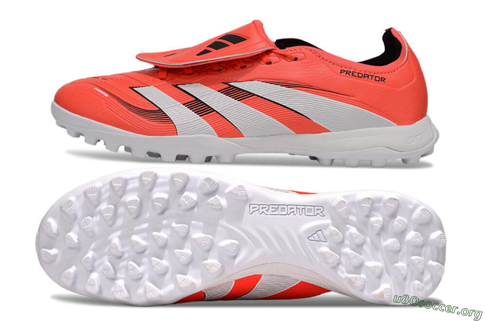 Adidas Predator Elite Foldover Tongue TF Football Shoes - Red/White/Black 1