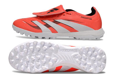 Adidas Predator Elite Foldover Tongue TF Football Shoes - Red/White/Black