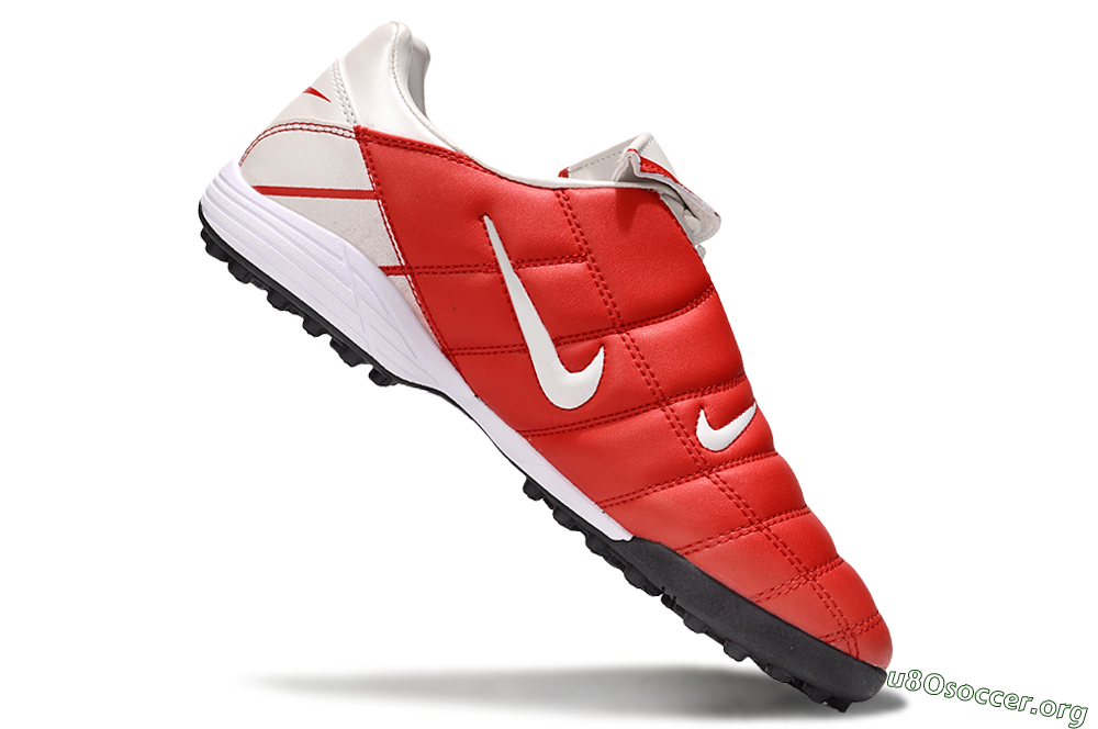 Nike Total 90 III TF Football Shoes - White/Red/Black 5