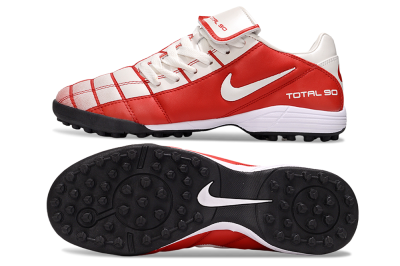 Nike Total 90 III TF Football Shoes - White/Red/Black