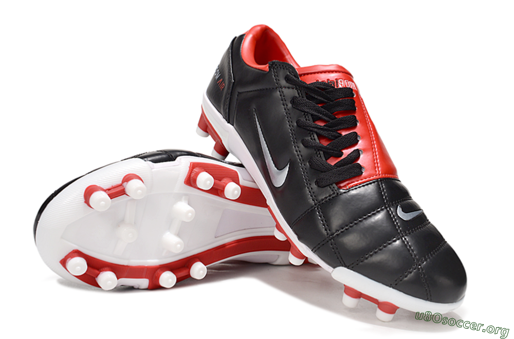 Nike Air Zoom Total 90 III FG Football Boots - Black/White/Red 4