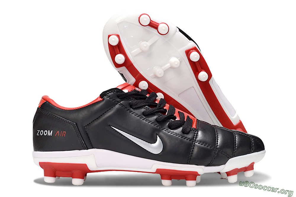 Nike Air Zoom Total 90 III FG Football Boots - Black/White/Red 2