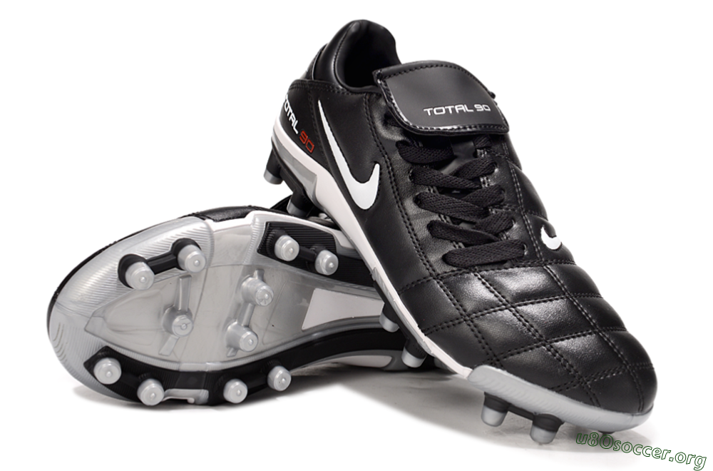 Nike Total 90 III FG Football Boots - Black/White/Red 4