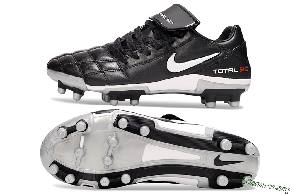 Nike Total 90 III FG Football Boots - Black/White/Red 1