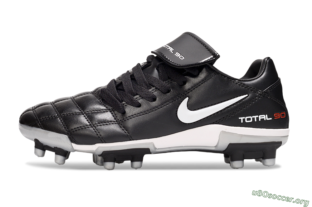 Nike Total 90 III FG Football Boots - Black/White/Red 3