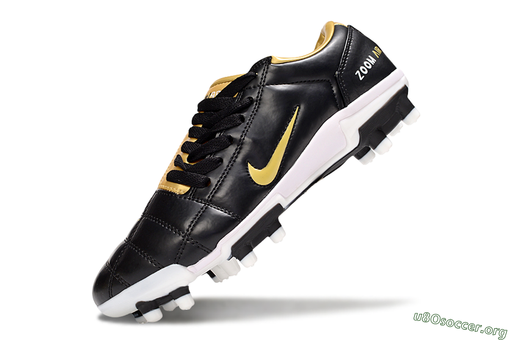 Nike Air Zoom Total 90 III FG Football Boots - Black/Gold/White 6