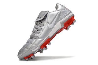 Nike Total 90 III FG Football Boots - Silver/White/Red