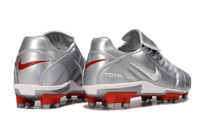 Nike Total 90 III FG Football Boots - Silver/White/Red