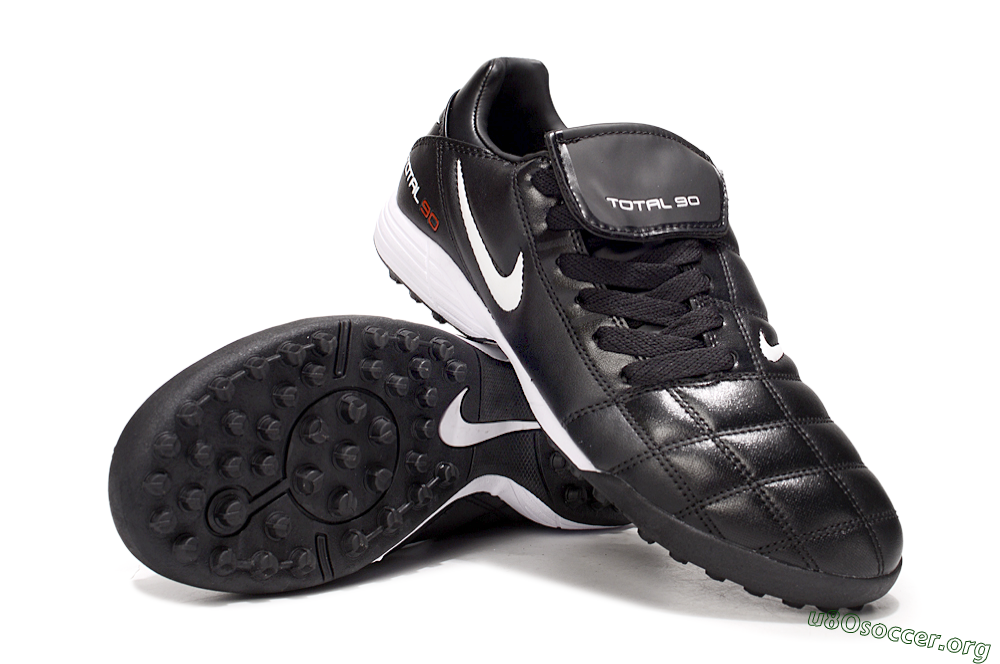 Nike Total 90 III TF Football Shoes - Black/White/Red 4