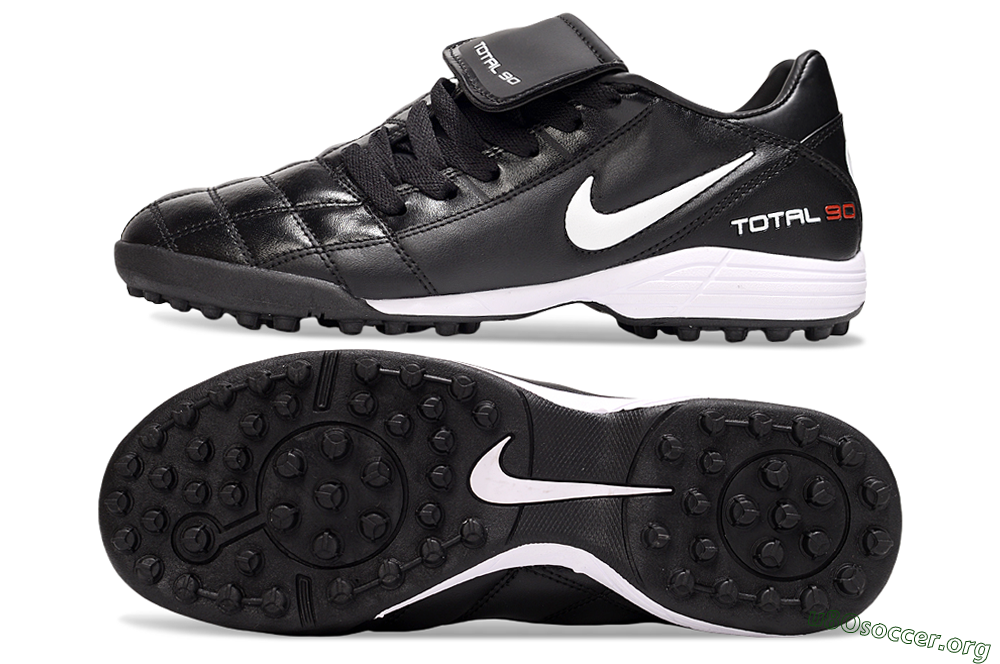 Nike Total 90 III TF Football Shoes - Black/White/Red 1