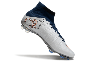 Nike Mercurial Superfly 4 Elite FG Football Boots - Silver/Blue/Yellow