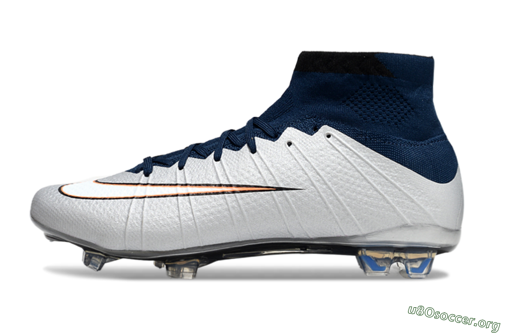 Nike Mercurial Superfly 4 Elite FG Football Boots - Silver/Blue/Yellow 3