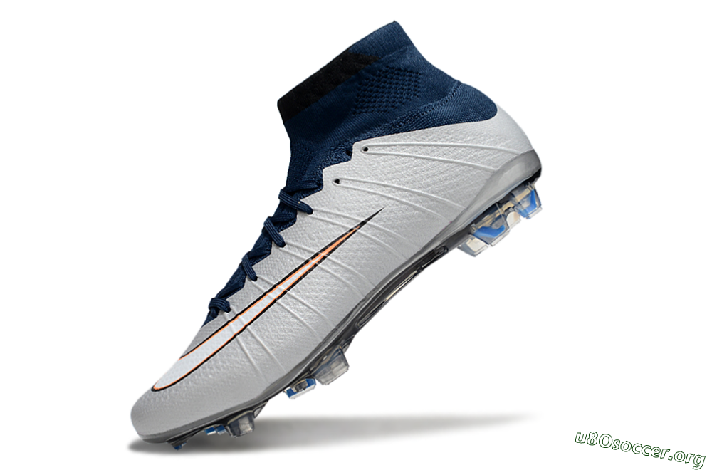 Nike Mercurial Superfly 4 Elite FG Football Boots - Silver/Blue/Yellow 5