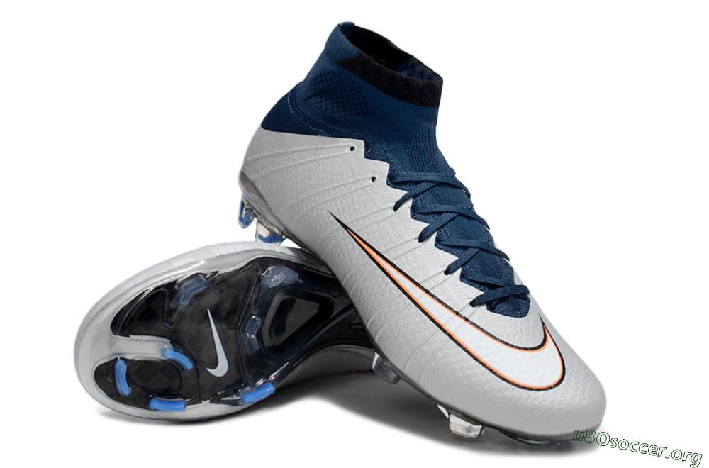 Nike Mercurial Superfly 4 Elite FG Football Boots - Silver/Blue/Yellow 0