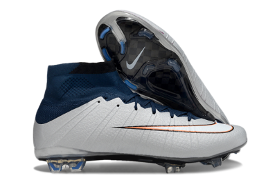 Nike Mercurial Superfly 4 Elite FG Football Boots - Silver/Blue/Yellow