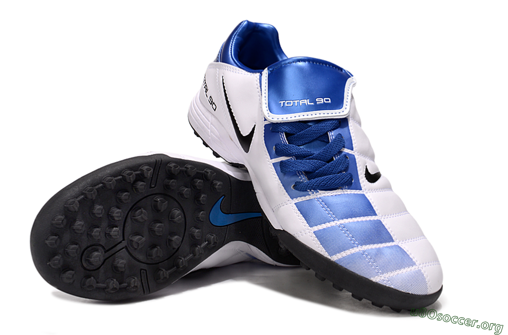 Nike Total 90 III TF Football Shoes - Blue/White/Black 4