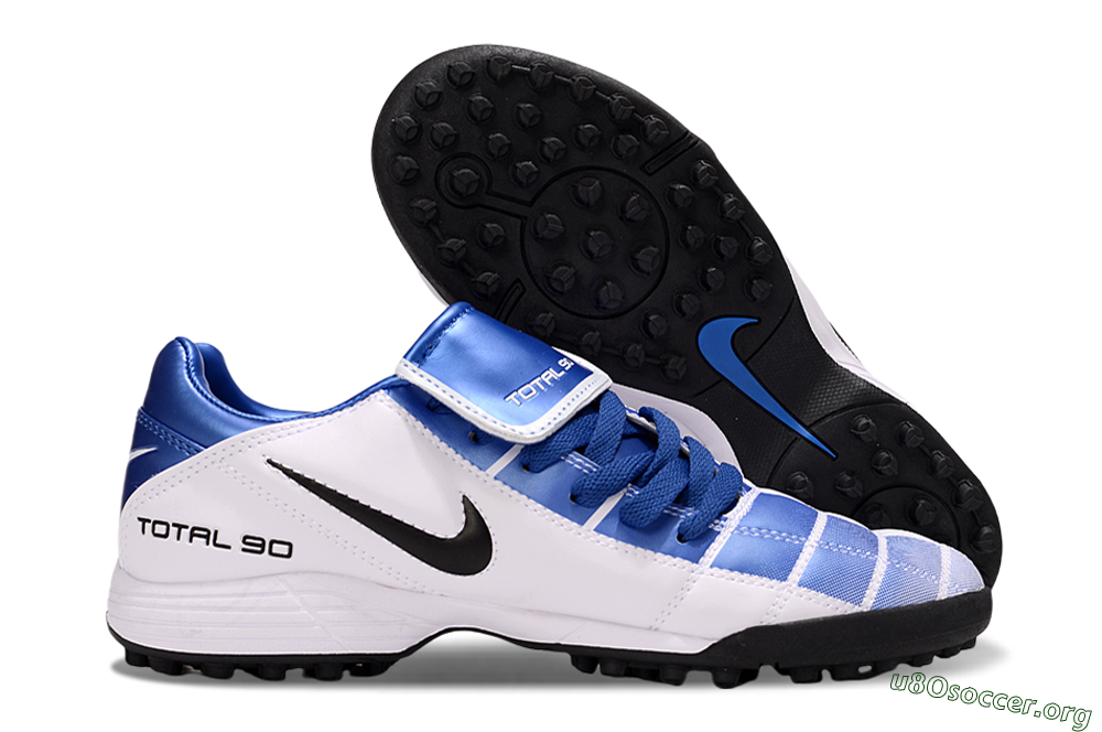 Nike Total 90 III TF Football Shoes - Blue/White/Black 2