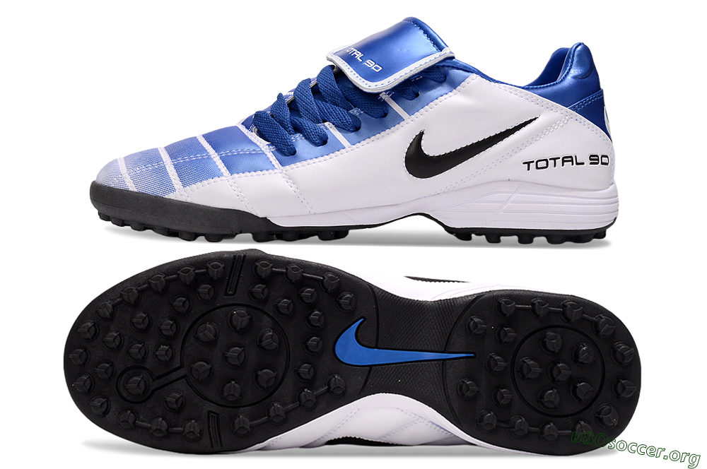 Nike Total 90 III TF Football Shoes - Blue/White/Black 1