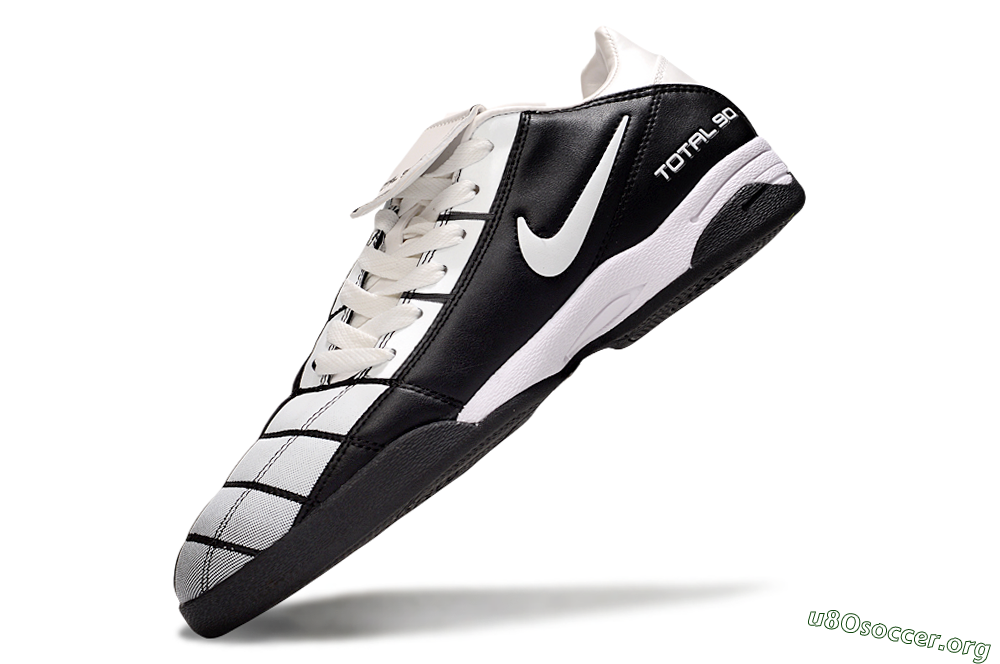 Nike Total 90 III IC Football Shoes - Silver/Black/White 6