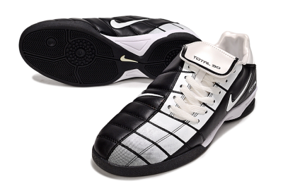 Nike Total 90 III IC Football Shoes - Silver/Black/White