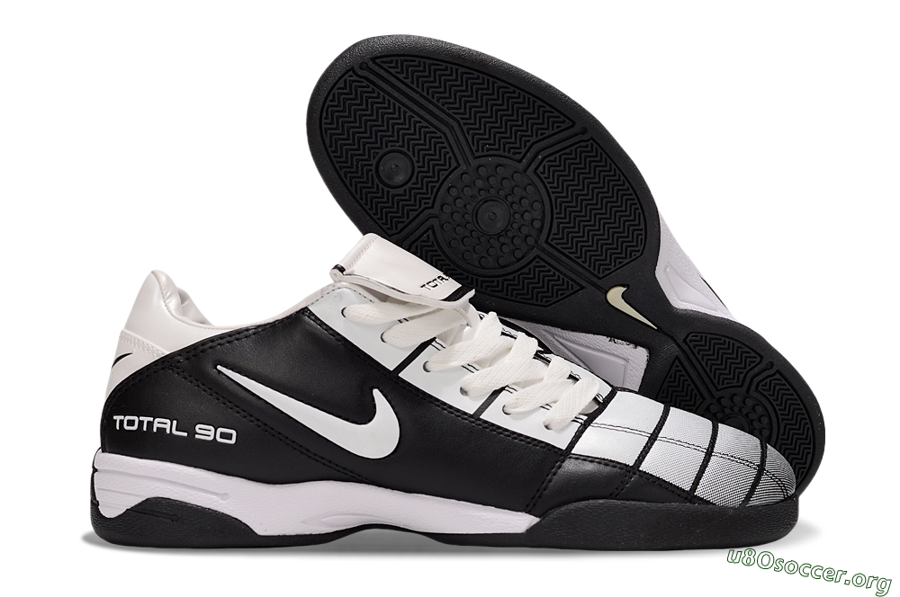 Nike Total 90 III IC Football Shoes - Silver/Black/White 2