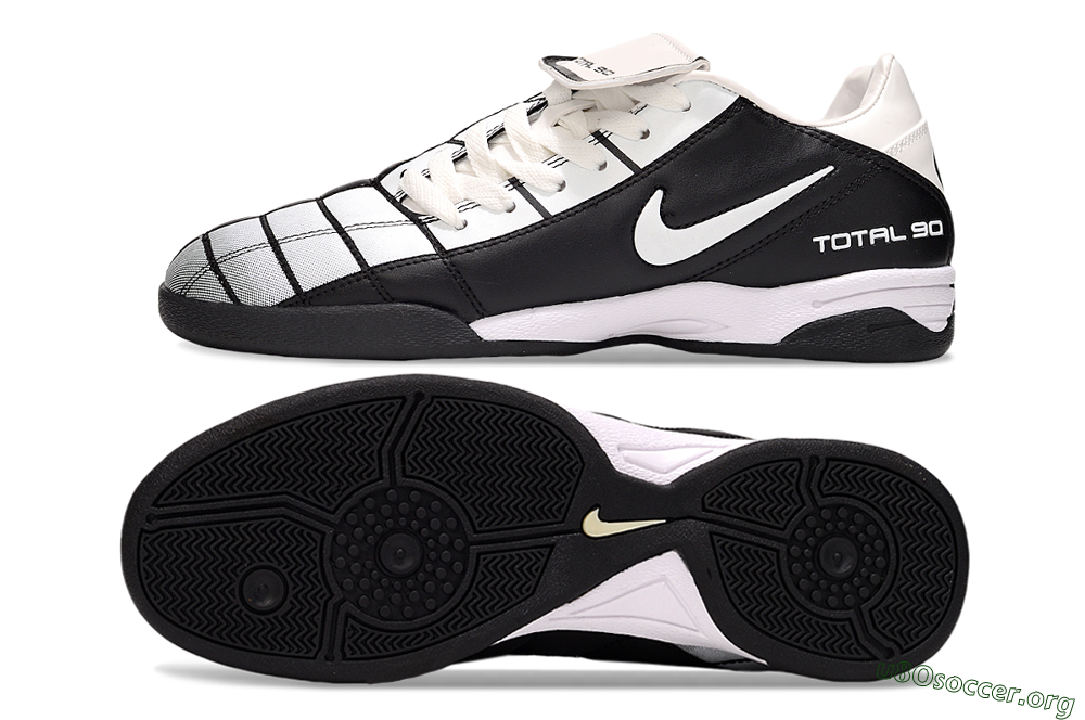 Nike Total 90 III IC Football Shoes - Silver/Black/White 1