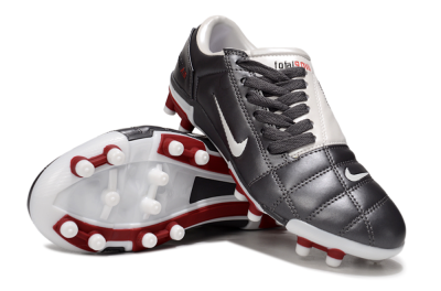 Nike Air Zoom Total 90 III FG Football Boots - Silver/White/Red