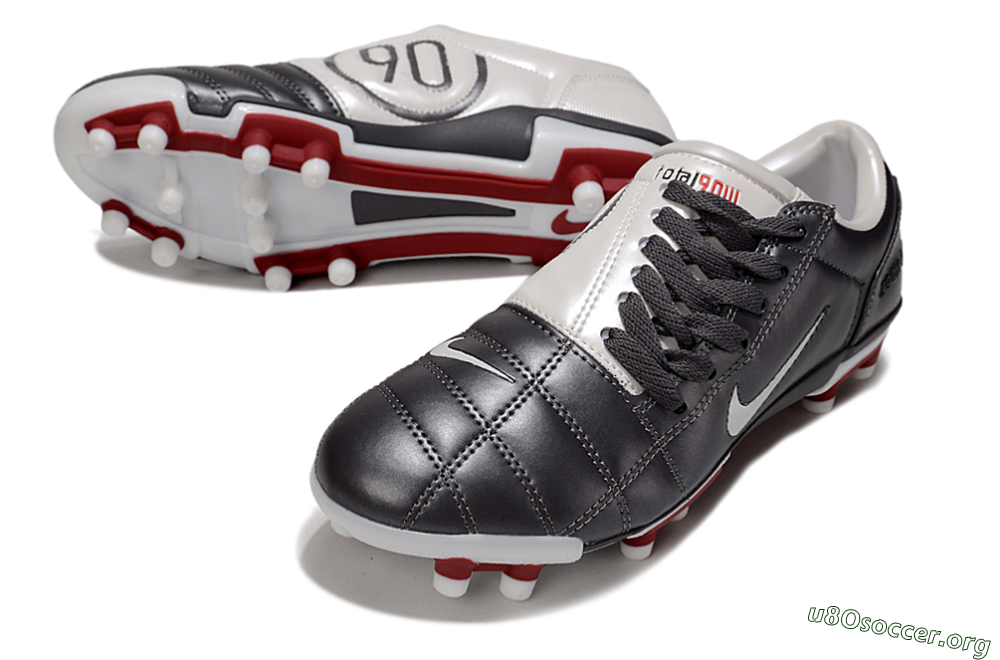 Nike Air Zoom Total 90 III FG Football Boots - Silver/White/Red 0