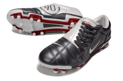 Nike Air Zoom Total 90 III FG Football Boots - Silver/White/Red