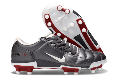 Nike Air Zoom Total 90 III FG Football Boots - Silver/White/Red