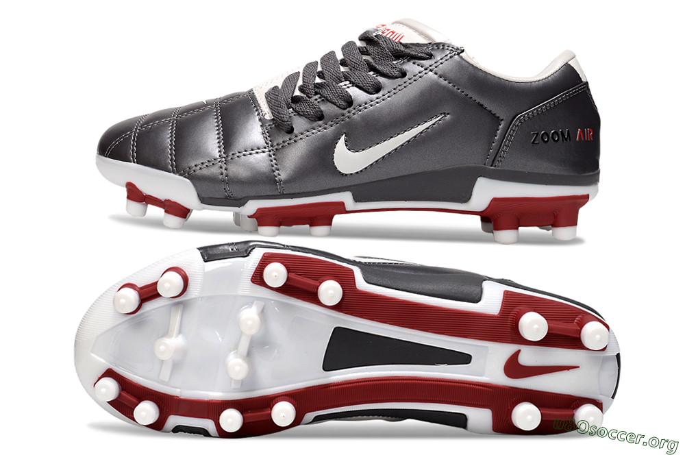 Nike Air Zoom Total 90 III FG Football Boots - Silver/White/Red 1