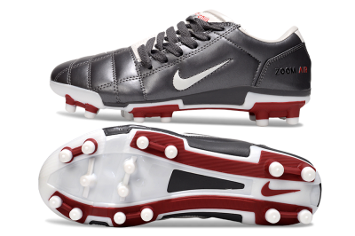 Nike Air Zoom Total 90 III FG Football Boots - Silver/White/Red