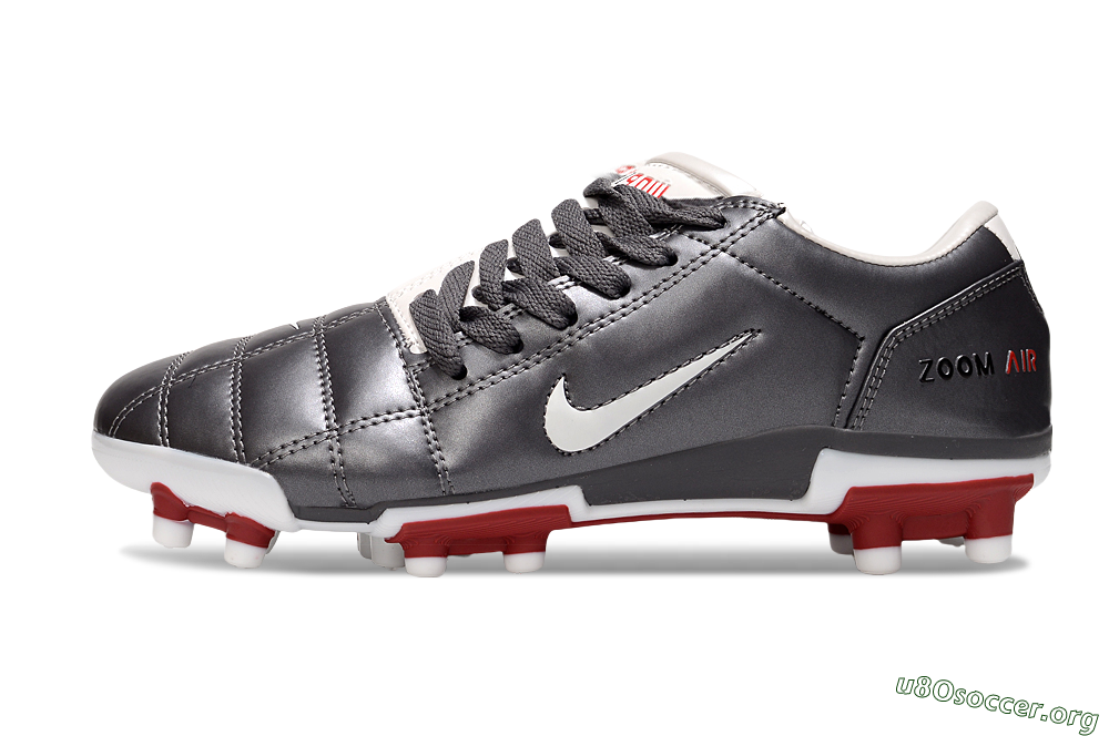 Nike Air Zoom Total 90 III FG Football Boots - Silver/White/Red 3