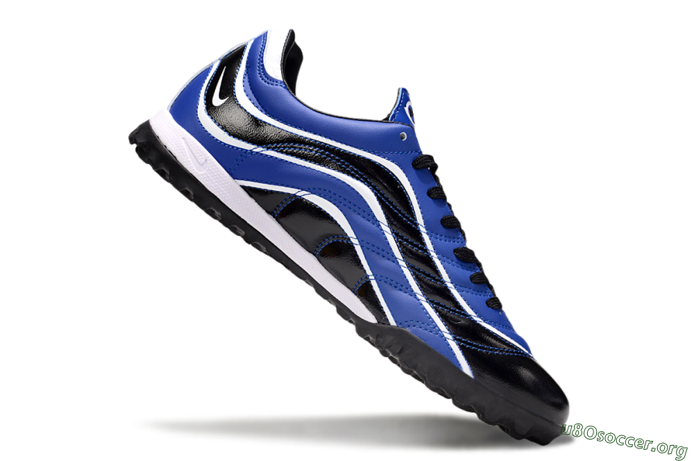 Nike Mercurial R9 TF Football Shoes - Black/Blue/White 4