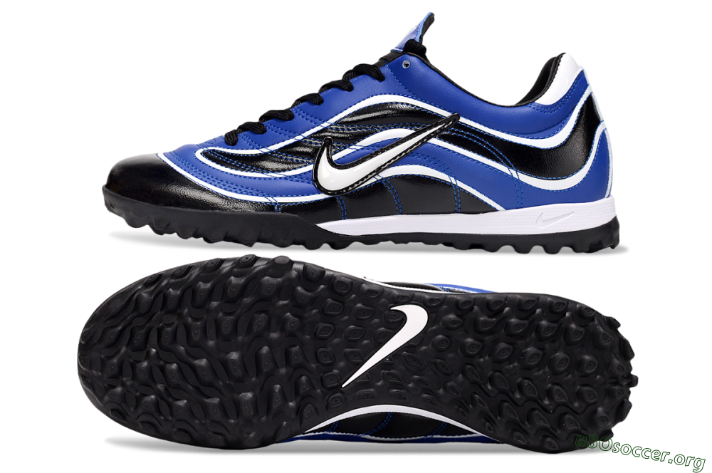 Nike Mercurial R9 TF Football Shoes - Black/Blue/White 1