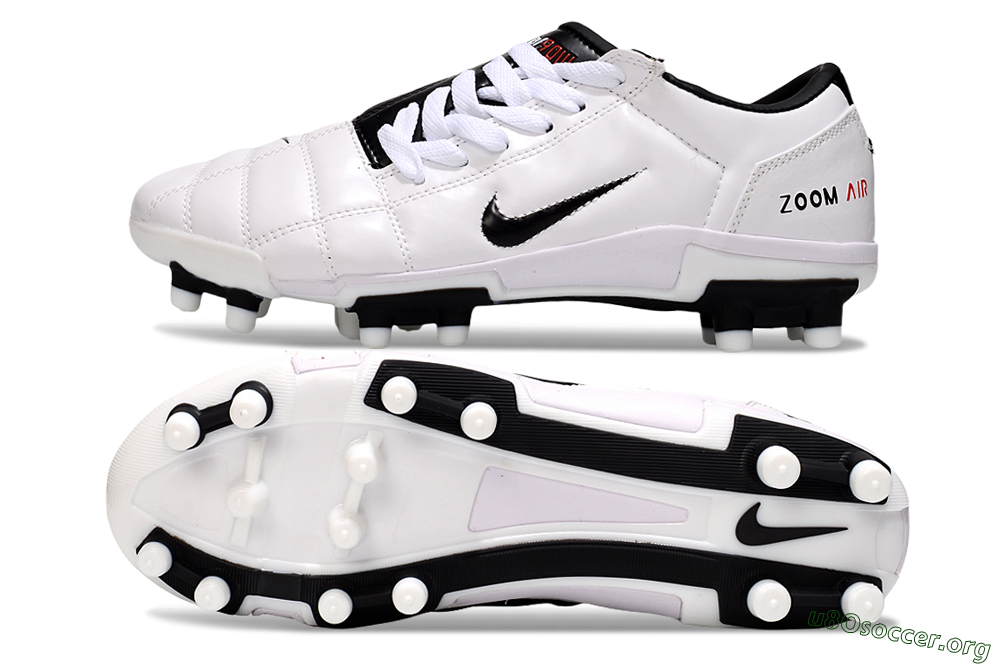 Nike Air Zoom Total 90 III FG Football Boots - White/Black/Red 1