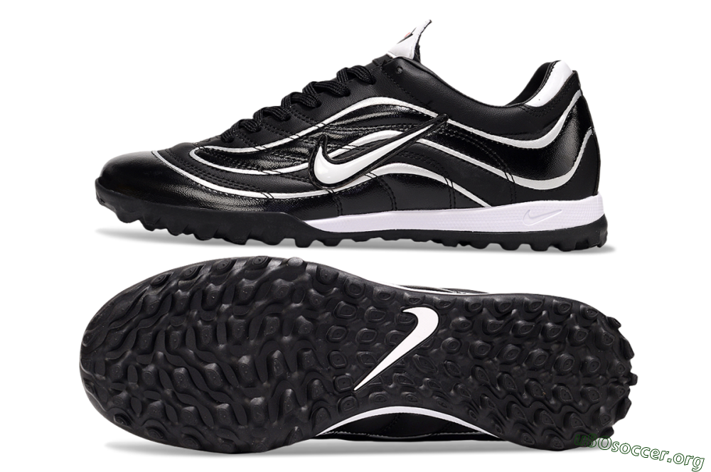 Nike Mercurial R9 TF Football Shoes - Black/White 1