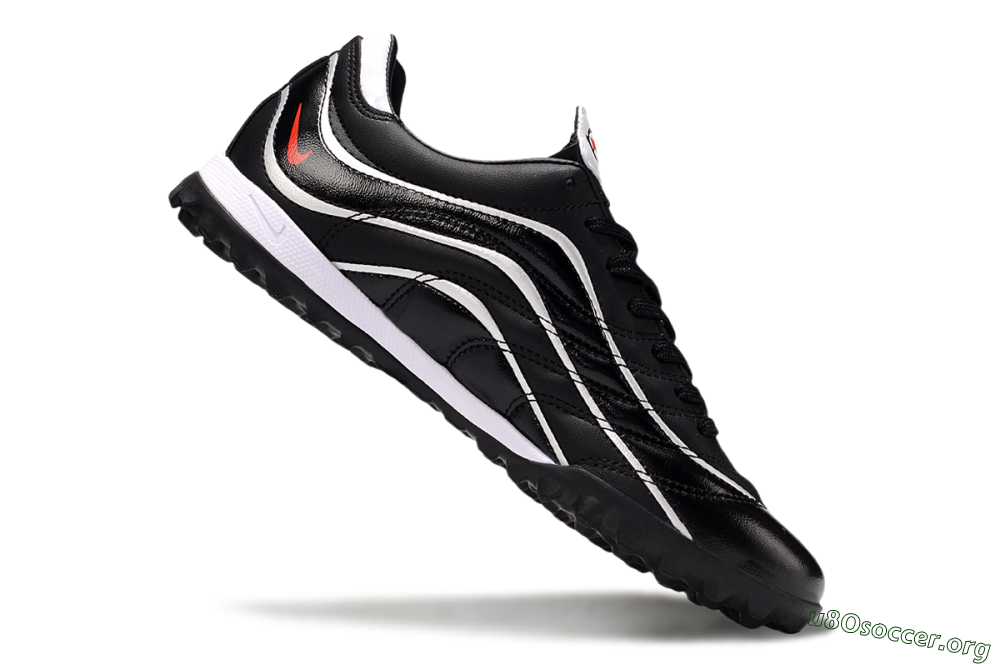Nike Mercurial R9 TF Football Shoes - Black/White 4