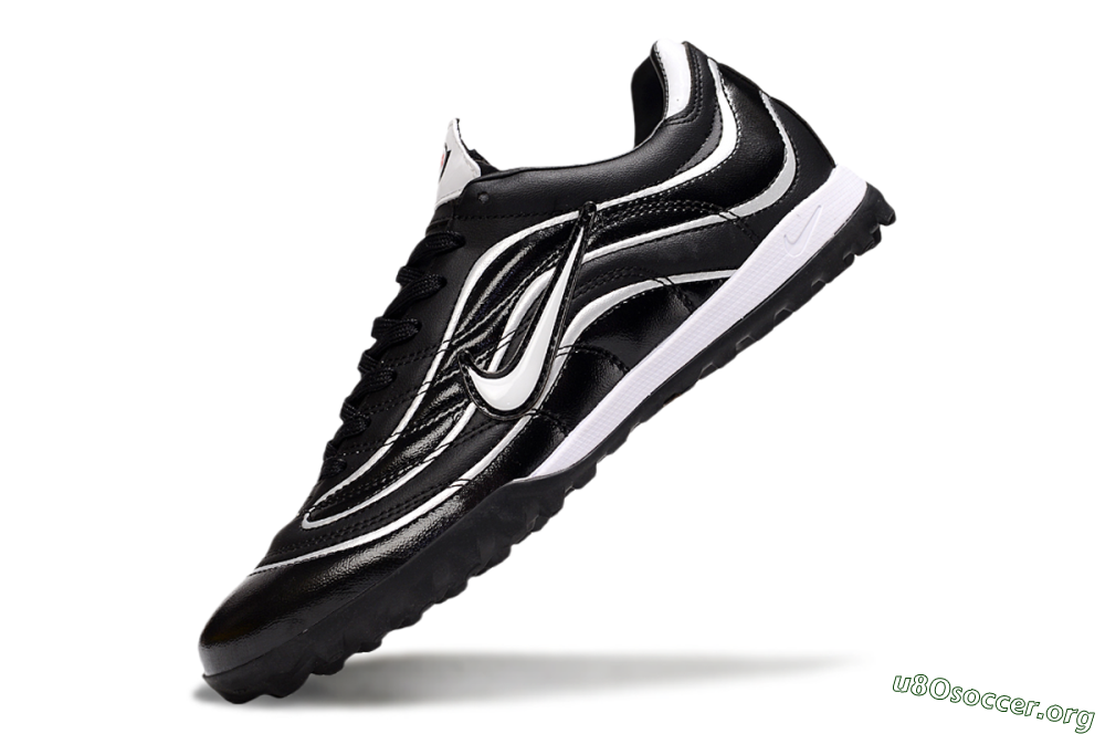 Nike Mercurial R9 TF Football Shoes - Black/White 5