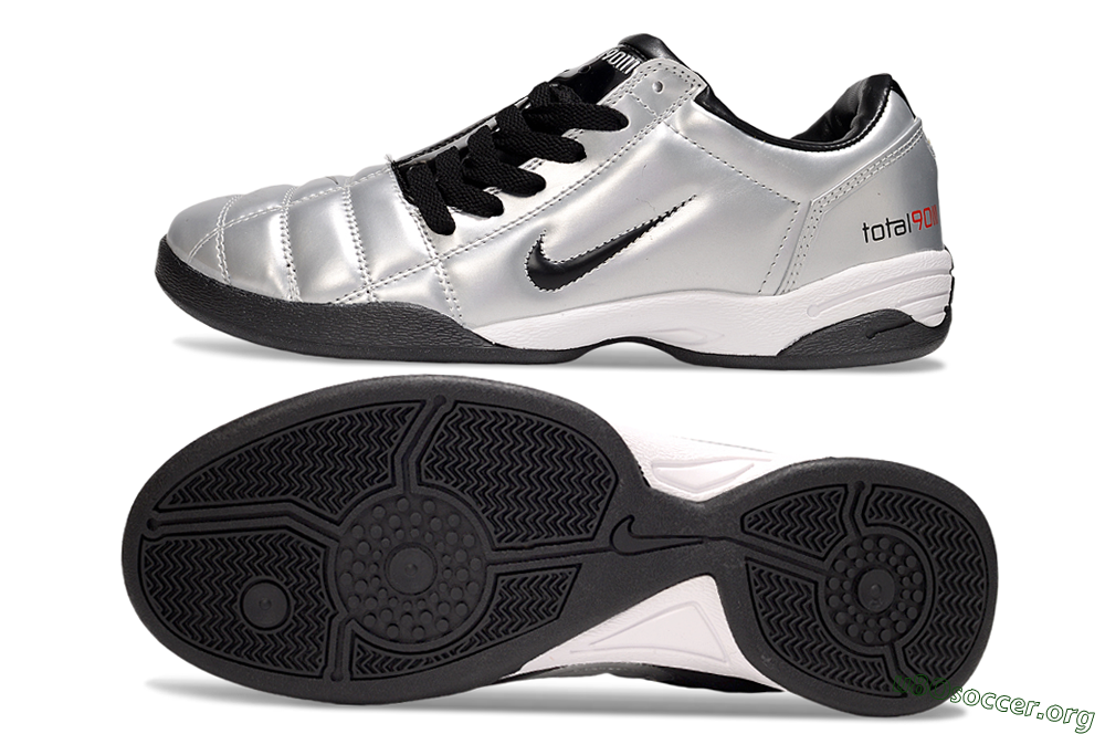 Nike Total 90 III IC Football Shoes - Silver/Black/White 1