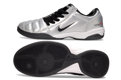 Nike Total 90 III IC Football Shoes - Silver/Black/White